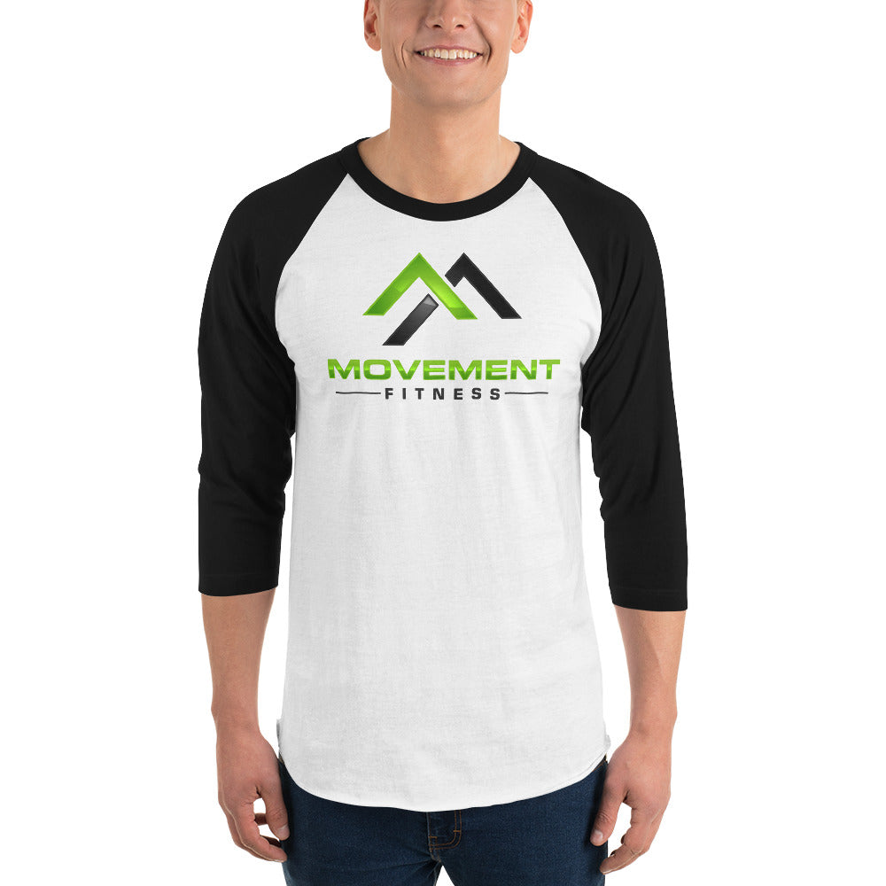 Movement Logo 3/4 sleeve raglan shirt