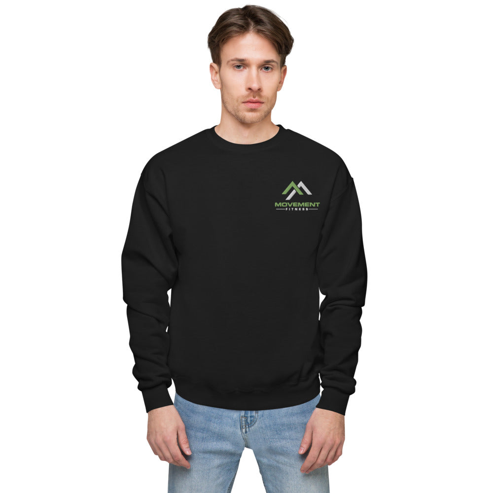 Embroidered Movement Unisex fleece sweatshirt
