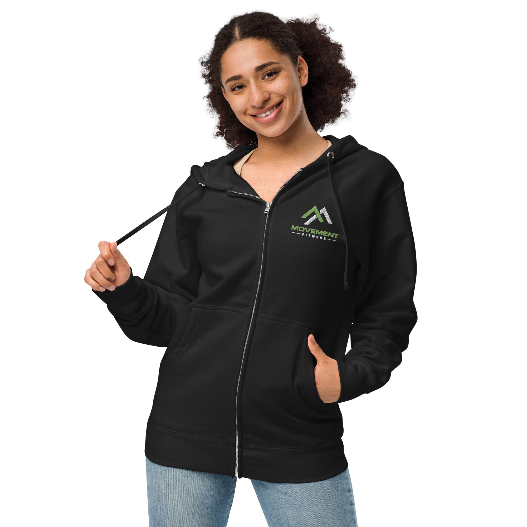Movement Unisex fleece zip up hoodie
