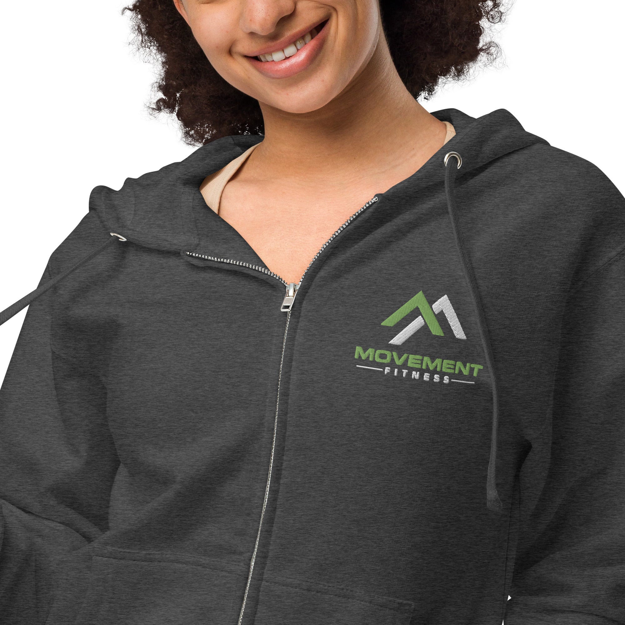 Movement Unisex fleece zip up hoodie